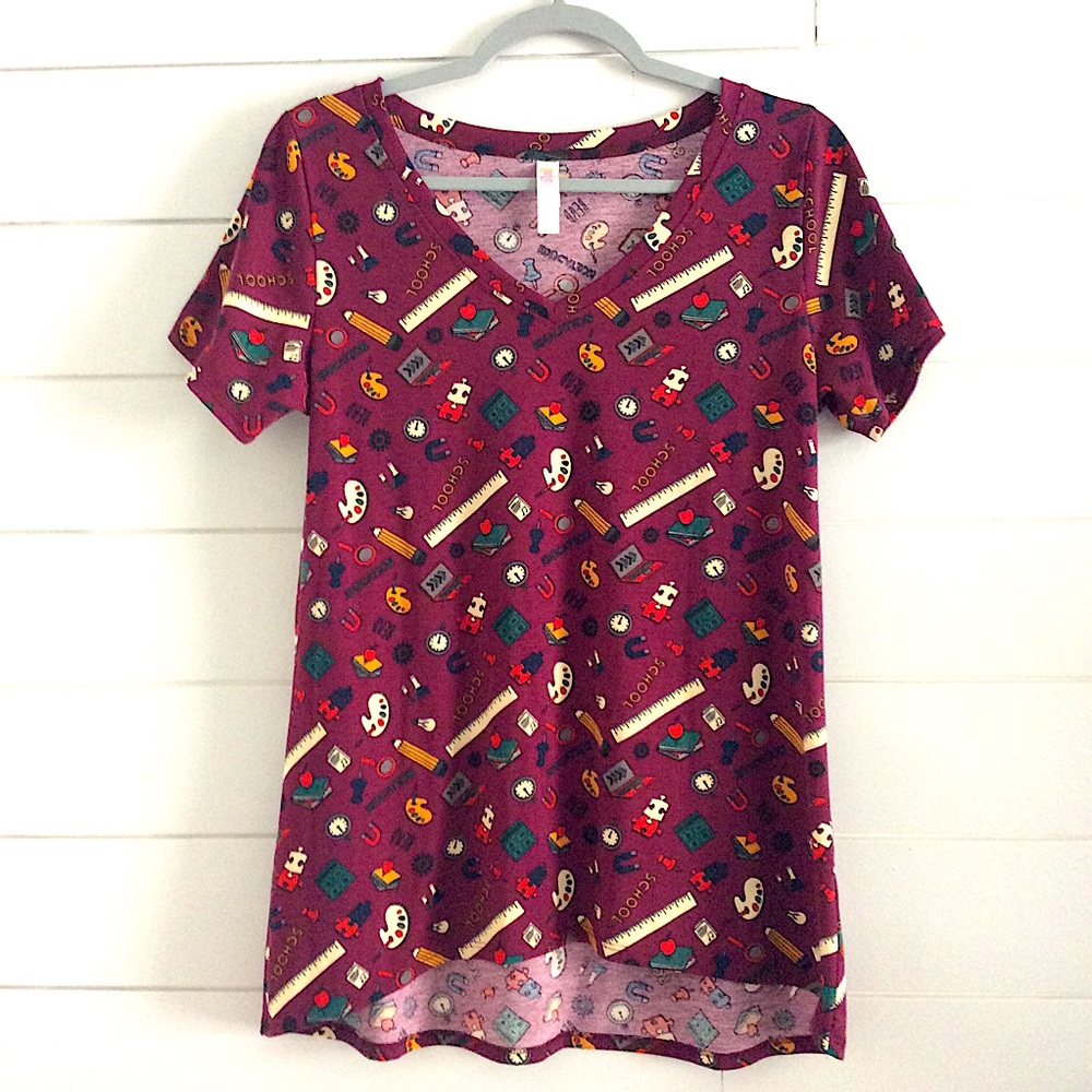 LuLaRoe teachers v neck top